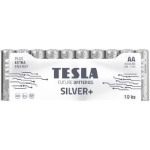 Tesla Batteries - 10 τμχ Αλκαλική μπαταρία AA SILVER+ 1,5V