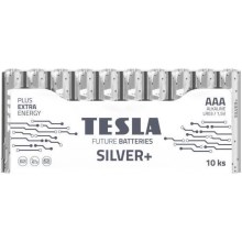 Tesla Batteries - 10 τμχ Αλκαλική μπαταρία AAA SILVER+ 1,5V