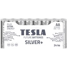 Tesla Batteries - 24 τμχ Αλκαλική μπαταρία AA SILVER+ 1,5V