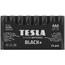 Tesla Batteries - 24 τμχ Αλκαλική μπαταρία AAA BLACK+ 1,5V