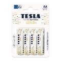 Tesla Batteries - 4 τμχ Αλκαλική μπαταρία AA GOLD+ 1,5V 3200 mAh