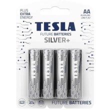 Tesla Batteries - 4 τμχ Αλκαλική μπαταρία AA SILVER+ 1,5V