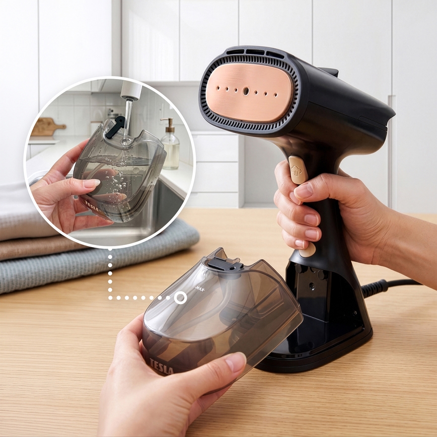 TESLA Electronics AeroGrip - Ατμοκαθαριστής ρούχων 2 σε 1 1400W/230V