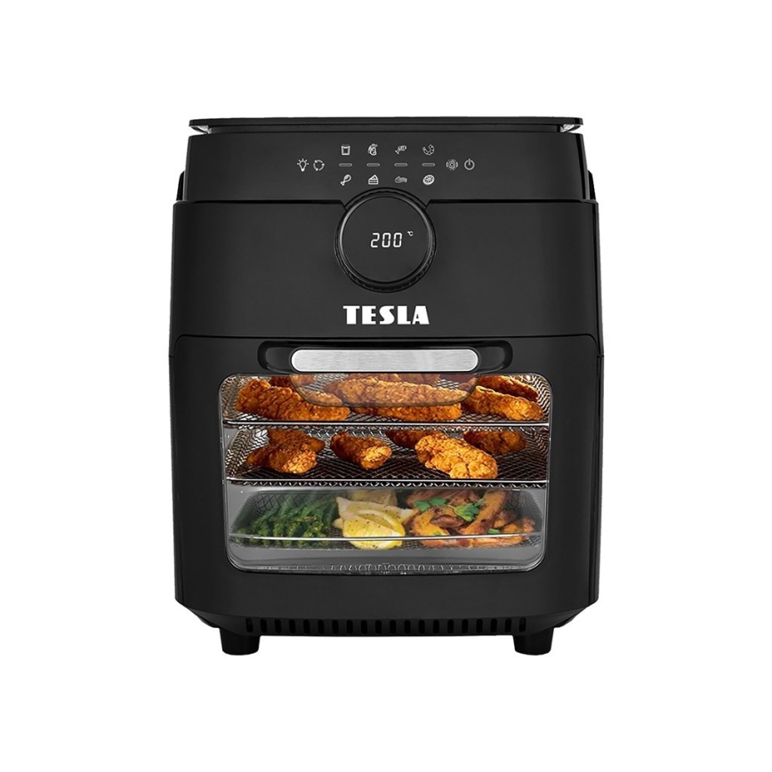 TESLA Electronics AirCook & Grill - Πολυλειτουργική ψηφιακή φριτέζα & γκριλ θερμού αέρα 12 l 1800W/230V Wi-Fi