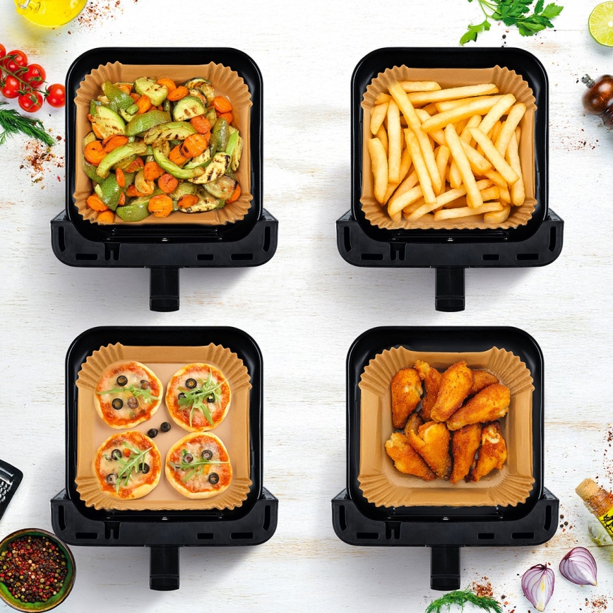TESLA Electronics AirCook - Φριτέζα αέρος 6,5 l 2100W/230V ματ χρώμιο/μαύρο