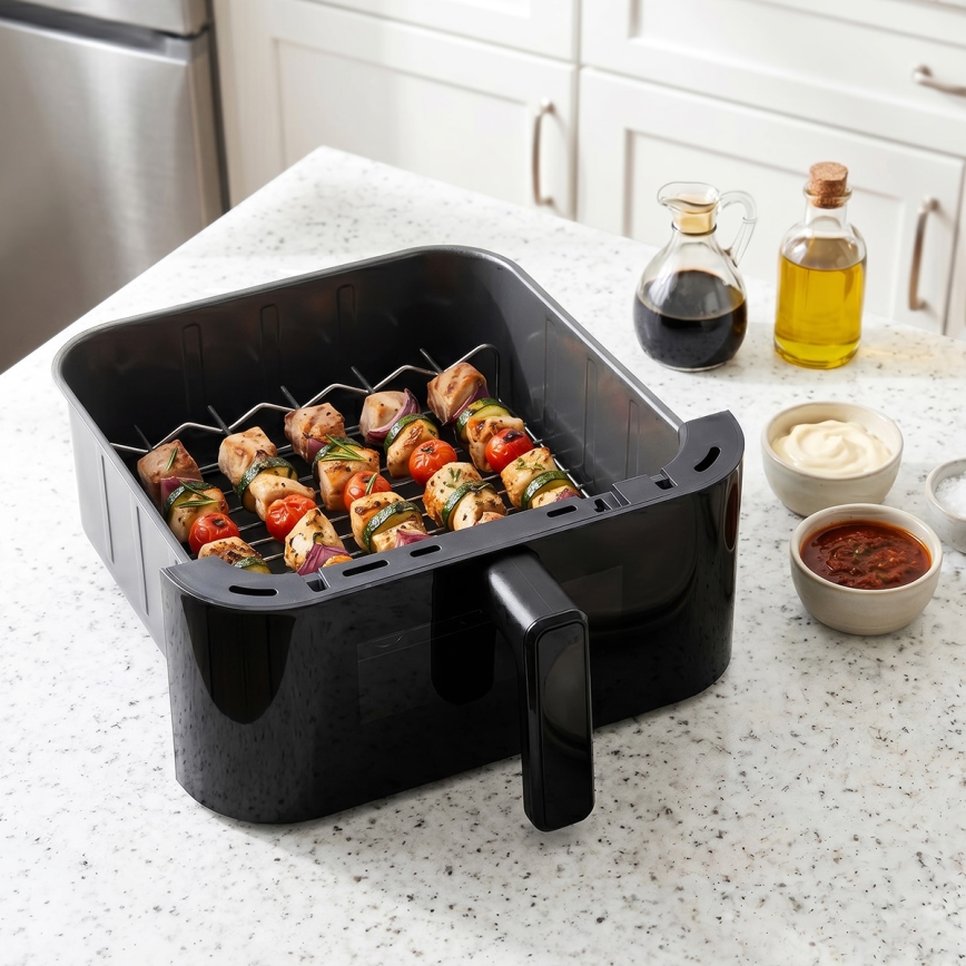 TESLA Electronics AirCook - Φριτέζα αέρος με τρεις ζώνες 14,5 l 2800W/230V μαύρη