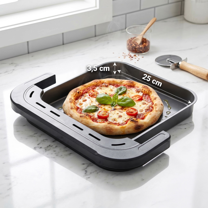 TESLA Electronics AirCook - Φριτέζα αέρος με τρεις ζώνες 14,5 l 2800W/230V μαύρη