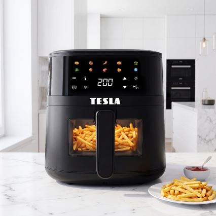 TESLA Electronics AirCook - Φριτέζα με ζεστό αέρα 4,4 l 1450W/230V μαύρη