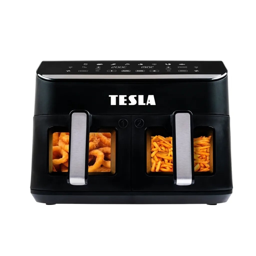 TESLA Electronics AirCook - Πολυλειτουργική διπλή ψηφιακή φριτέζα αέρος 9 λτ 2400W/230V