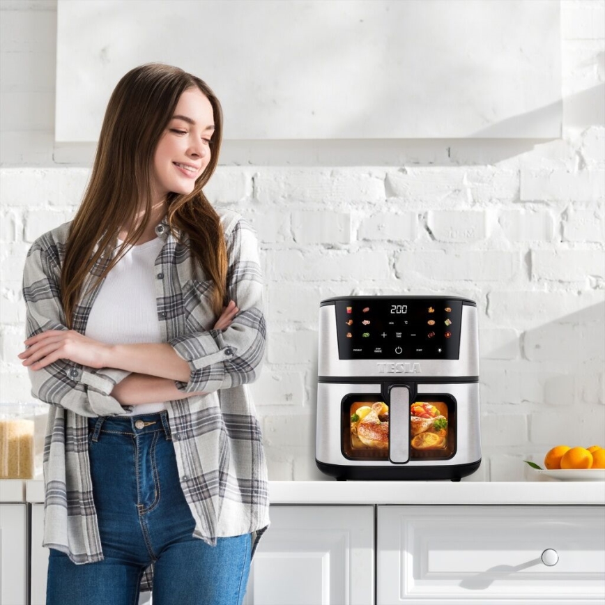 TESLA Electronics AirCook - Πολυλειτουργική ψηφιακή φριτέζα αέρος 7 l 1600W/230V