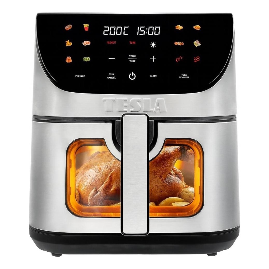 TESLA Electronics AirCook - Έξυπνος πολυλειτουργικός ψηφιακός φριτέζα αέρα 9 λτ 1700W/230V Wi-Fi