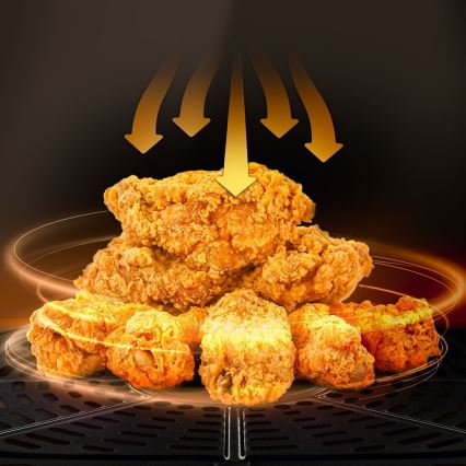 TESLA Electronics AirCook - Έξυπνος πολυλειτουργικός ψηφιακός φριτέζα αέρα 9 λτ 1700W/230V Wi-Fi