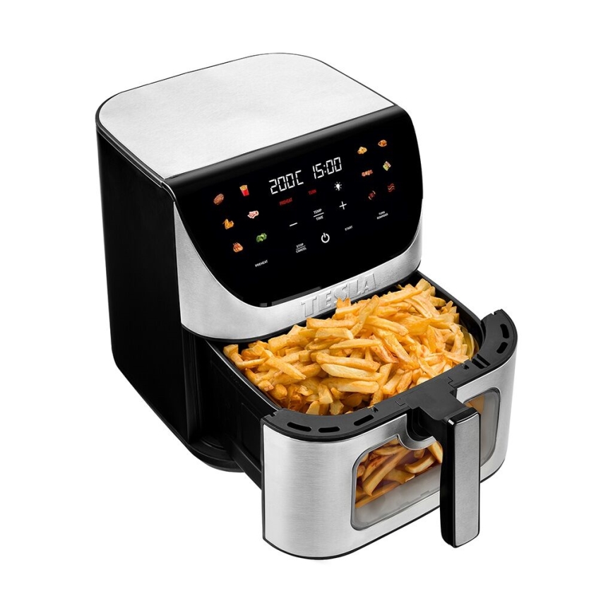 TESLA Electronics AirCook - Έξυπνος πολυλειτουργικός ψηφιακός φριτέζα αέρα 9 λτ 1700W/230V Wi-Fi