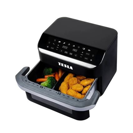 TESLA Electronics AirCook - Πολυλειτουργική διπλή ψηφιακή φριτέζα αέρος 10 λτ 2400W/230V