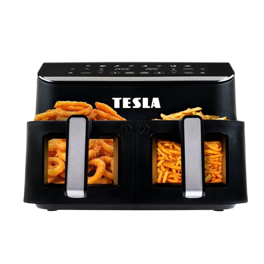 TESLA Electronics AirCook - Πολυλειτουργική διπλή ψηφιακή φριτέζα αέρος 9 λτ 2400W/230V