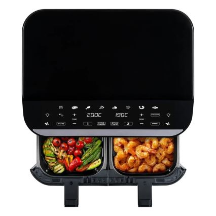 TESLA Electronics AirCook - Πολυλειτουργική διπλή ψηφιακή φριτέζα αέρος 9 λτ 2400W/230V