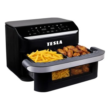 TESLA Electronics AirCook - Πολυλειτουργική διπλή ψηφιακή φριτέζα αέρος 10 λτ 2400W/230V