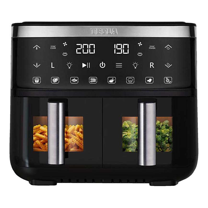 TESLA Electronics AirCook-Πολυλειτουργική διπλή ψηφιακή φριτέζα αέρος 7,6 l 2850W/230V