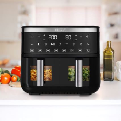 TESLA Electronics AirCook-Πολυλειτουργική διπλή ψηφιακή φριτέζα αέρος 7,6 l 2850W/230V