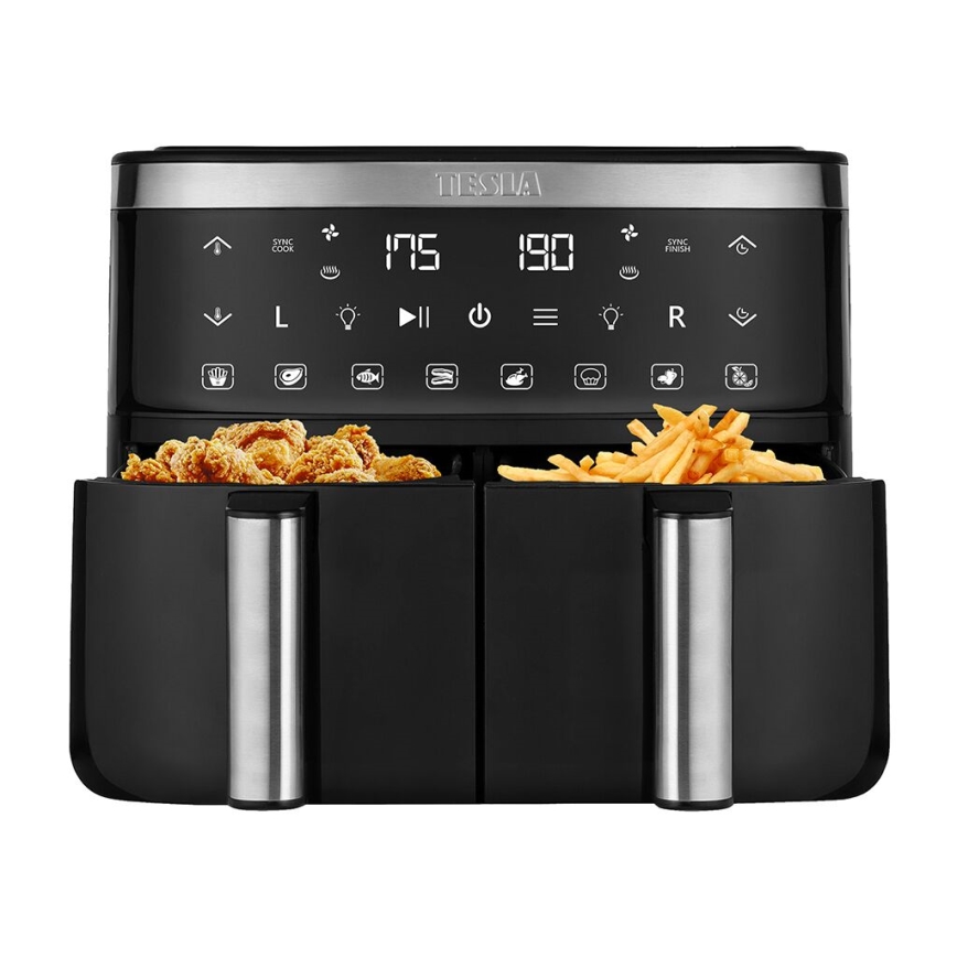 TESLA Electronics AirCook-Πολυλειτουργική διπλή ψηφιακή φριτέζα αέρος 7,6 l 2850W/230V