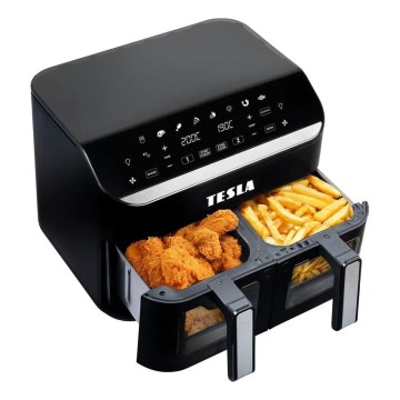 TESLA Electronics AirCook - Πολυλειτουργική διπλή ψηφιακή φριτέζα αέρος 9 λτ 2400W/230V