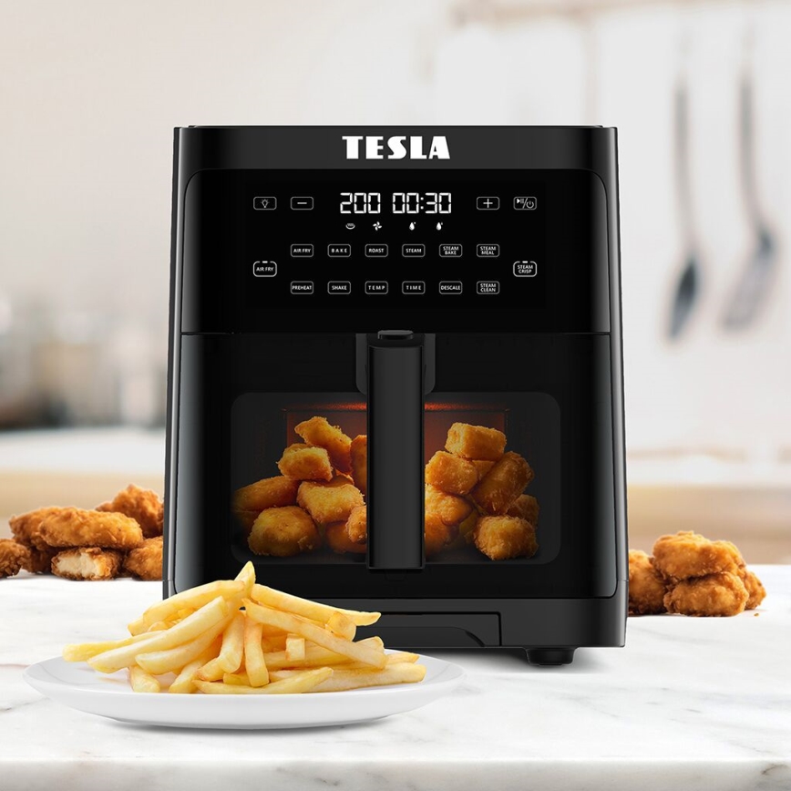 TESLA Electronics AirCook - Πολυλειτουργική φριτέζα αέρος κα ατμομάγειρας 5 l 1500W/230V