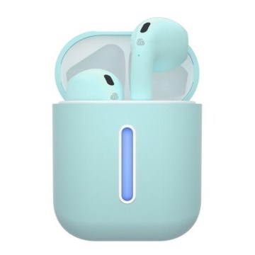 TESLA Electronics - Ασύρματα ακουστικά 300 mAh + 2x 25 mAh IPX4 τιρκουάζ