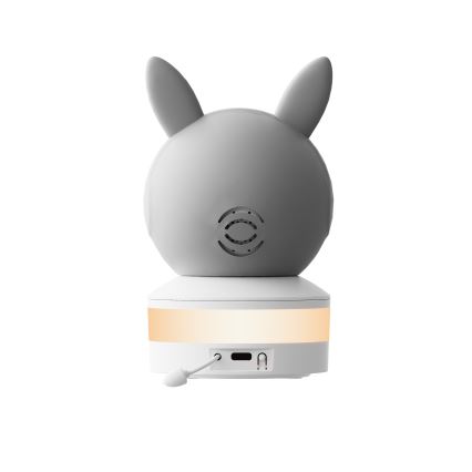 TESLA Electronics Bambino - Έξυπνο βρεφικό μόνιτορ 4 MP 2560p 5V Wi-Fi Tuya γκρι/λευκό