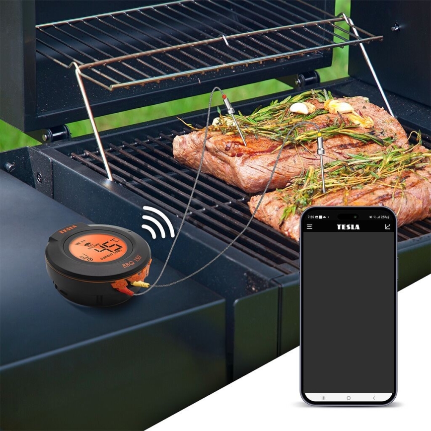 TESLA Electronics Cook - Ψηφιακό θερμόμετρο κρέατος με ανιχνευτή 0-400 °C 2xAA IP65