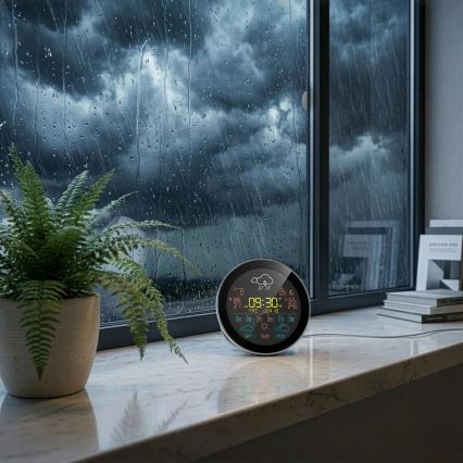 TESLA Electronics Device - Έξυπνος μετεωρολογικός σταθμός με αισθητήρα, μπαταρία 400 mAh, Wi-Fi Tuya, προστασία IP44