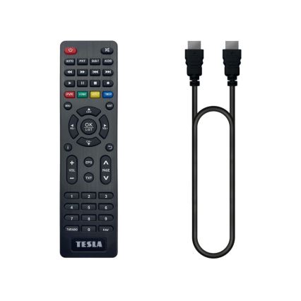 TESLA Electronics - Δέκτης DVB-T2 H.265 (HEVC) 2xAAA με τηλεχειριστήριο