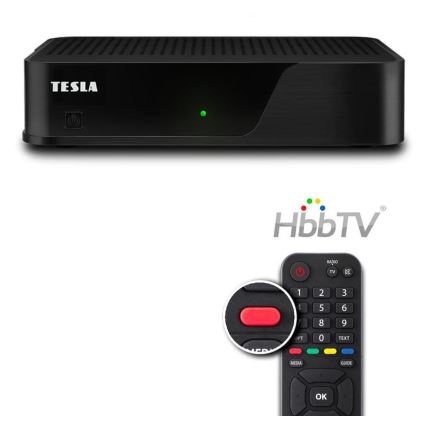 TESLA Electronics - DVB-T2 H.265 (HEVC) δέκτης με HbbTV 12V + τηλεχειριστήριο