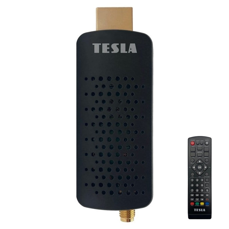 TESLA Electronics - DVB-T2 H.265 (HEVC) δέκτης, HDMI-CEC 2xAAA + τηλεχειριστήριο