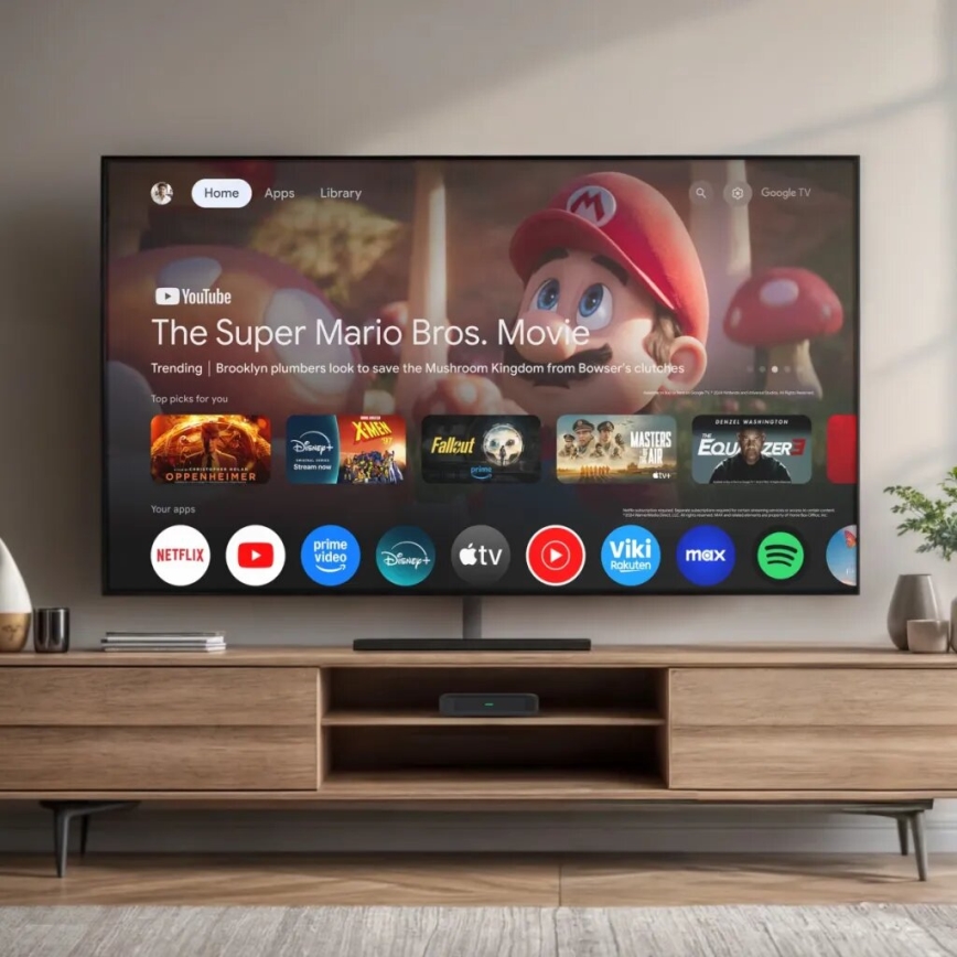 TESLA Electronics MediaBox - UHD πολυμεσικός αναπαραγωγέας Wi-Fi + τηλεχειριστήριο