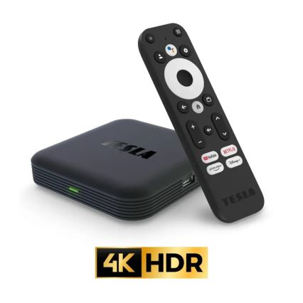 TESLA Electronics MediaBox - UHD πολυμεσικός αναπαραγωγέας Wi-Fi + τηλεχειριστήριο
