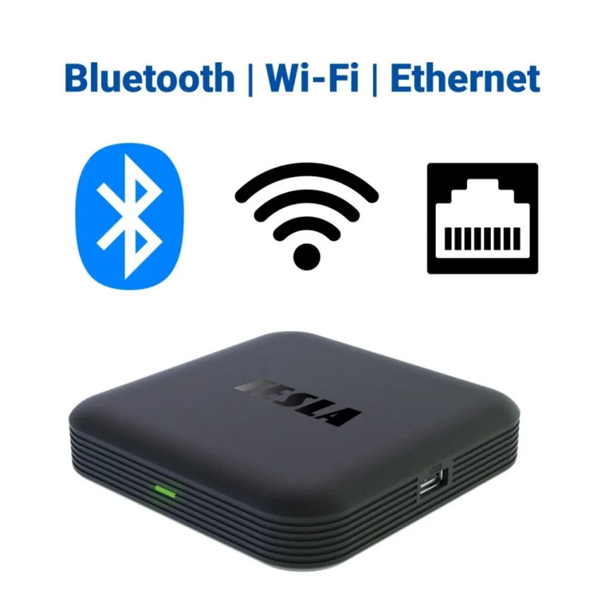 TESLA Electronics MediaBox - UHD πολυμεσικός αναπαραγωγέας Wi-Fi + τηλεχειριστήριο