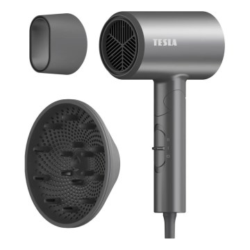 TESLA Electronics MyCare - Αναδιπλούμενο πιστολάκι μαλλιών 1800W/230V γκρι