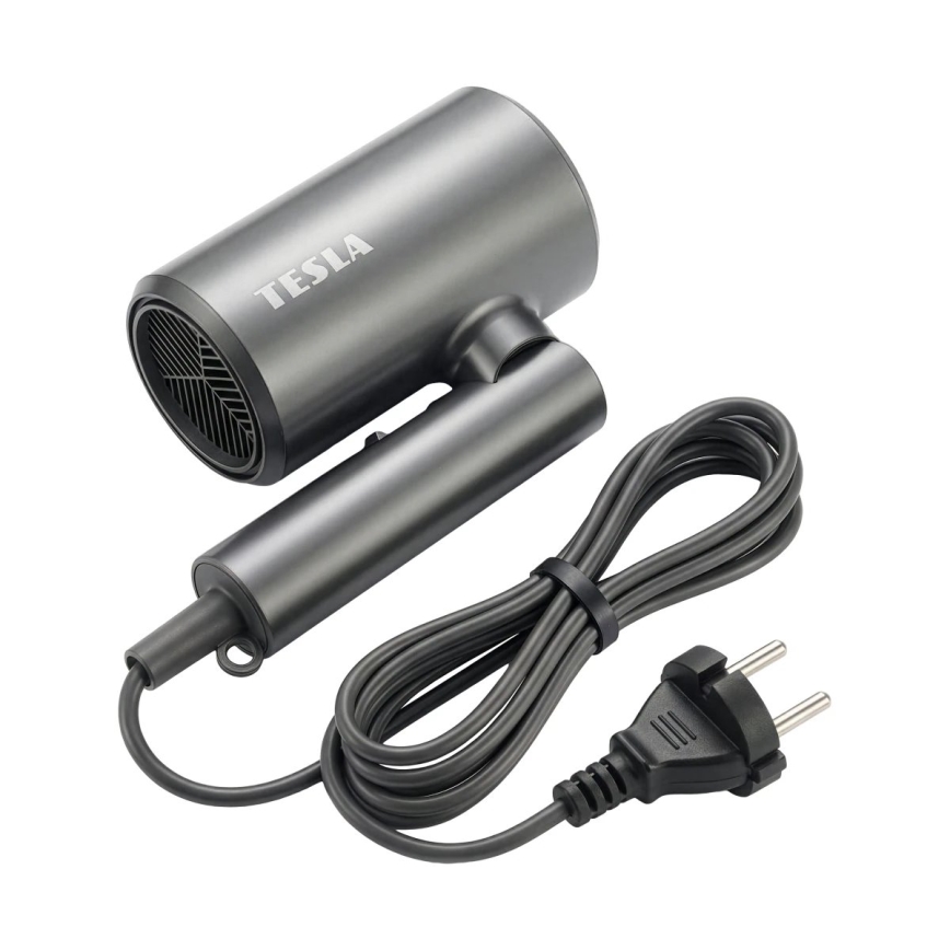 TESLA Electronics MyCare - Αναδιπλούμενο πιστολάκι μαλλιών 1800W/230V γκρι