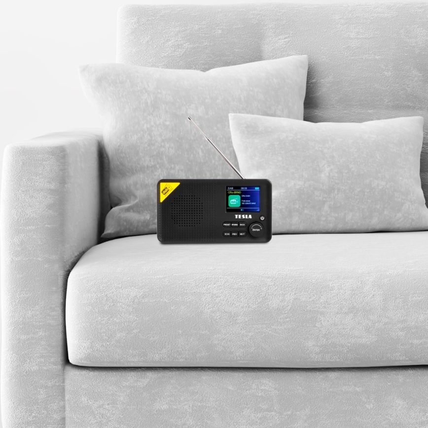 TESLA Electronics - Ραδιόφωνο DAB+ FM 5W/4000 mAh μαύρο