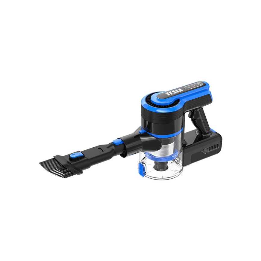 TESLA Electronics PureStar - Ευέλικτη ασύρματη σκούπα 3 σε 1 300W/2200 mAh μαύρο/μπλε