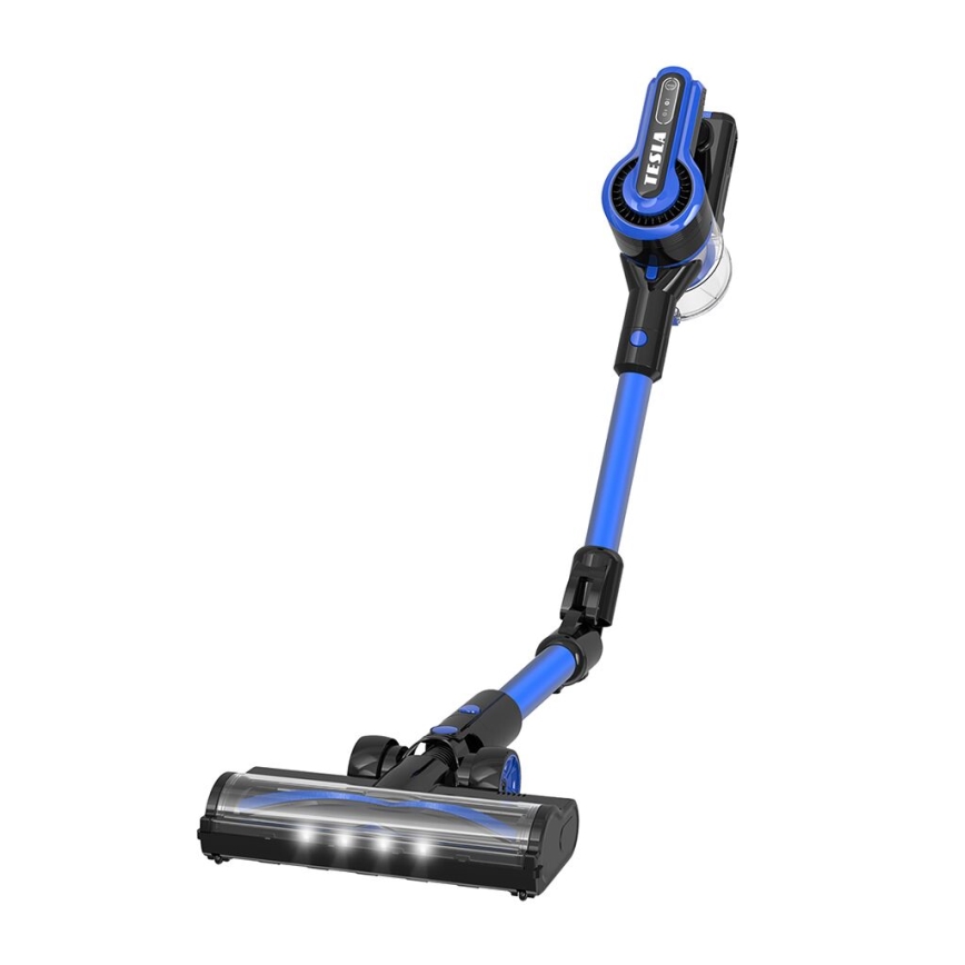 TESLA Electronics PureStar - Εύκαμπτο cordless stick vacuum cleaner 3σε1 300W/2200 mAh μαύρο/μπλε