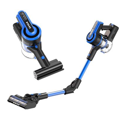 TESLA Electronics PureStar - Εύκαμπτο cordless stick vacuum cleaner 3σε1 300W/2200 mAh μαύρο/μπλε