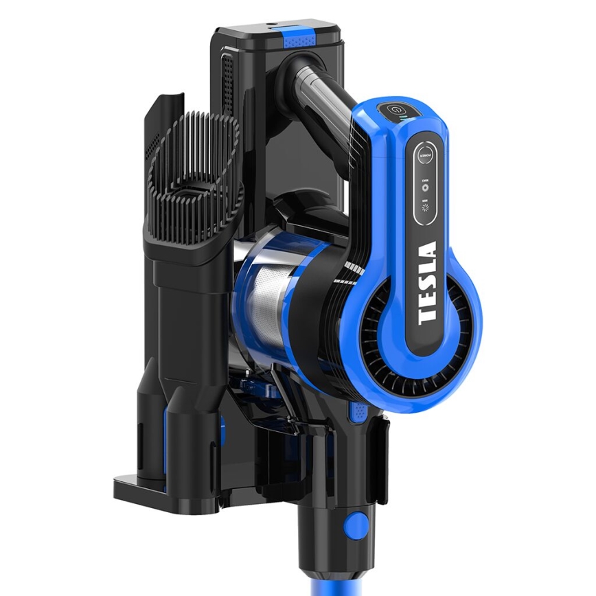 TESLA Electronics PureStar - Εύκαμπτο cordless stick vacuum cleaner 3σε1 300W/2200 mAh μαύρο/μπλε