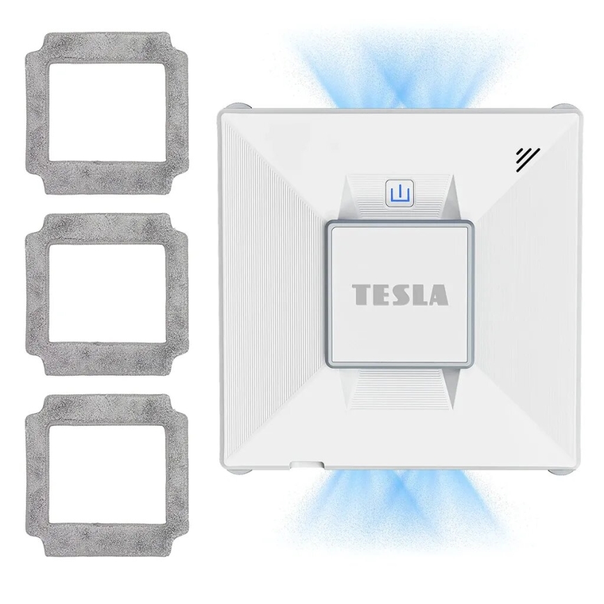 TESLA Electronics RoboStar - Έξυπνος καθαριστής παραθύρων με ψεκασμό νερού 72W/230V/650 mAh Wi-Fi + τηλεχειριστήριο