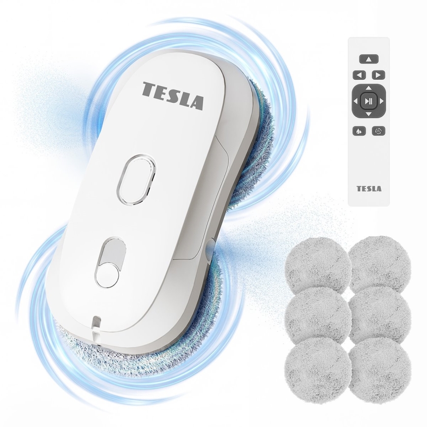 TESLA Electronics RoboStar - Καθαριστής παραθύρων με ψεκασμό νερού 72W/230V/500 mAh + τηλεχειριστήριο