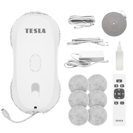 TESLA Electronics RoboStar - Καθαριστής παραθύρων με ψεκασμό νερού 72W/230V/500 mAh + τηλεχειριστήριο