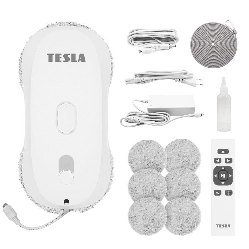 TESLA Electronics RoboStar - Καθαριστής παραθύρων με ψεκασμό νερού 72W/230V/500 mAh + τηλεχειριστήριο