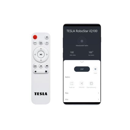 TESLA Electronics RoboStar - Έξυπνη ρομποτική σκούπα 2 σε 1 2500 mAh Wi-Fi Tuya λευκή + τηλεχειριστήριο