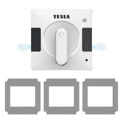 TESLA Electronics RoboStar - Smart window cleaner with dual water spray 72W/230V/500 mAh Wi-Fi + τηλεχειριστήριο