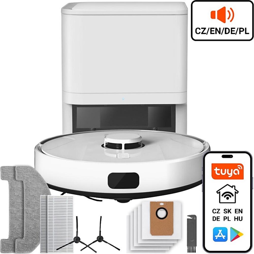 TESLA Electronics RoboStar - Έξυπνη ρομποτική σκούπα 2 σε 1 2600 mAh Wi-Fi λευκό